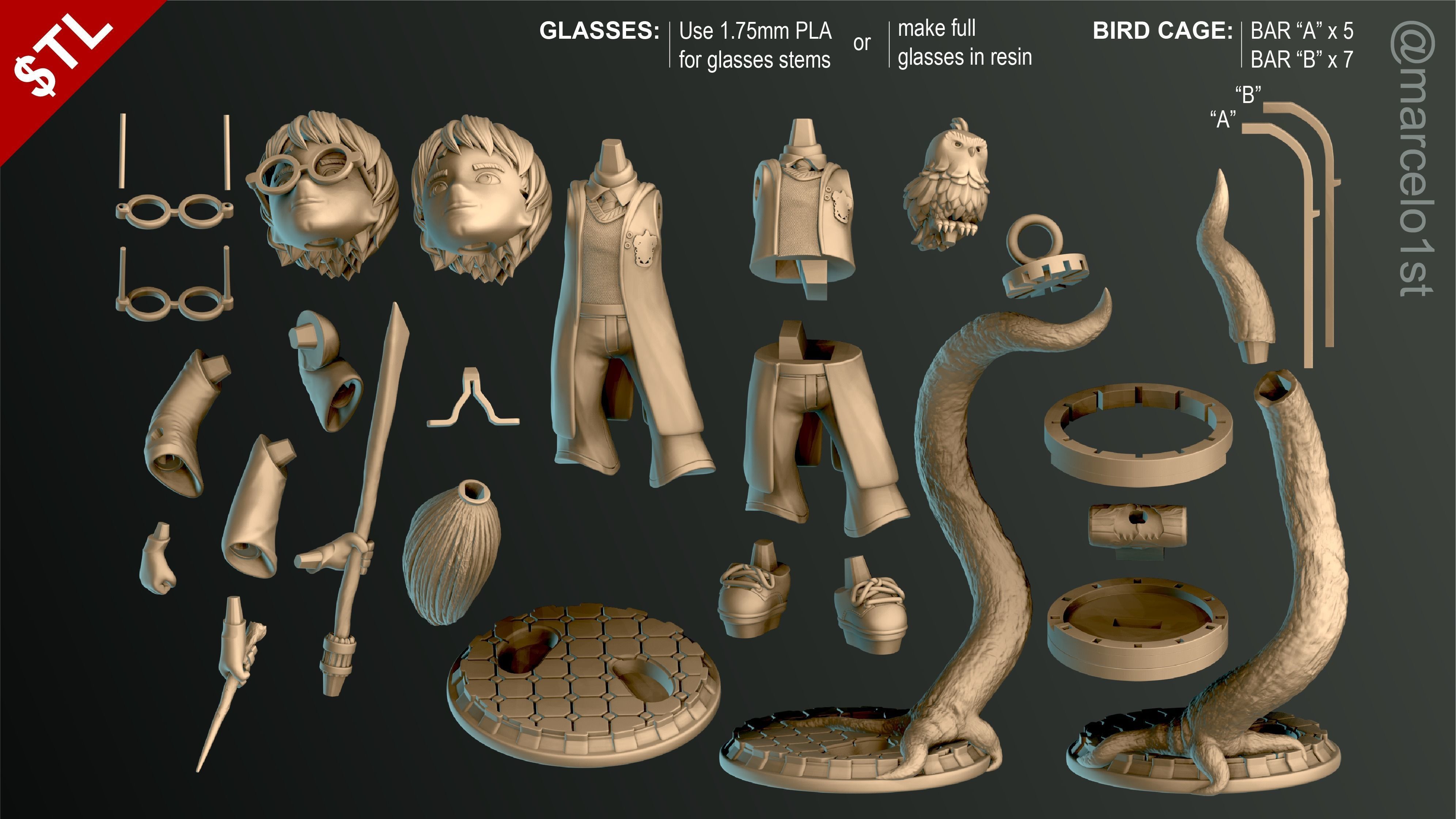 SIMPLES - Harry Potter 3D print model_1