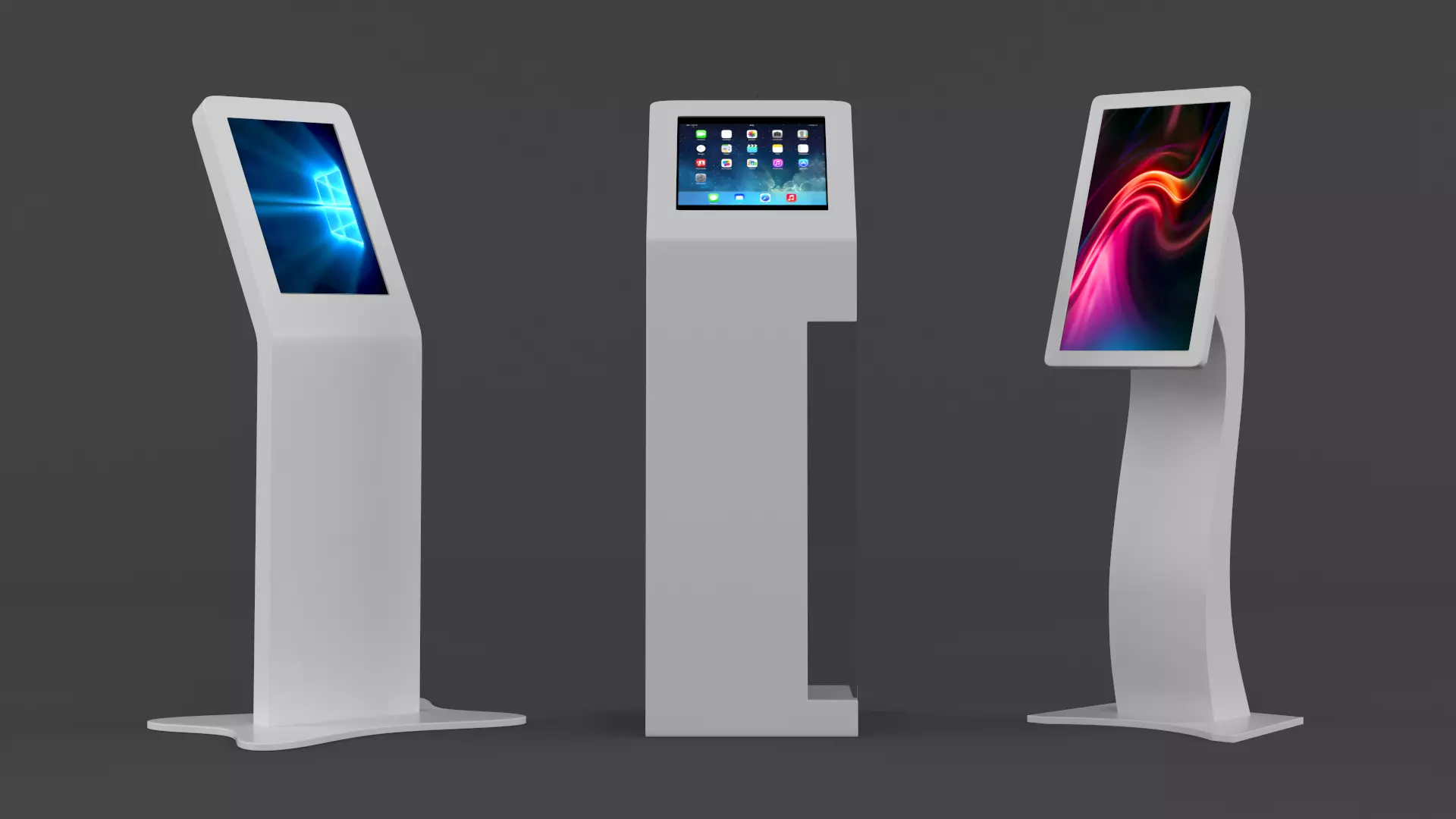 Electronic Kiosk 3D model_0