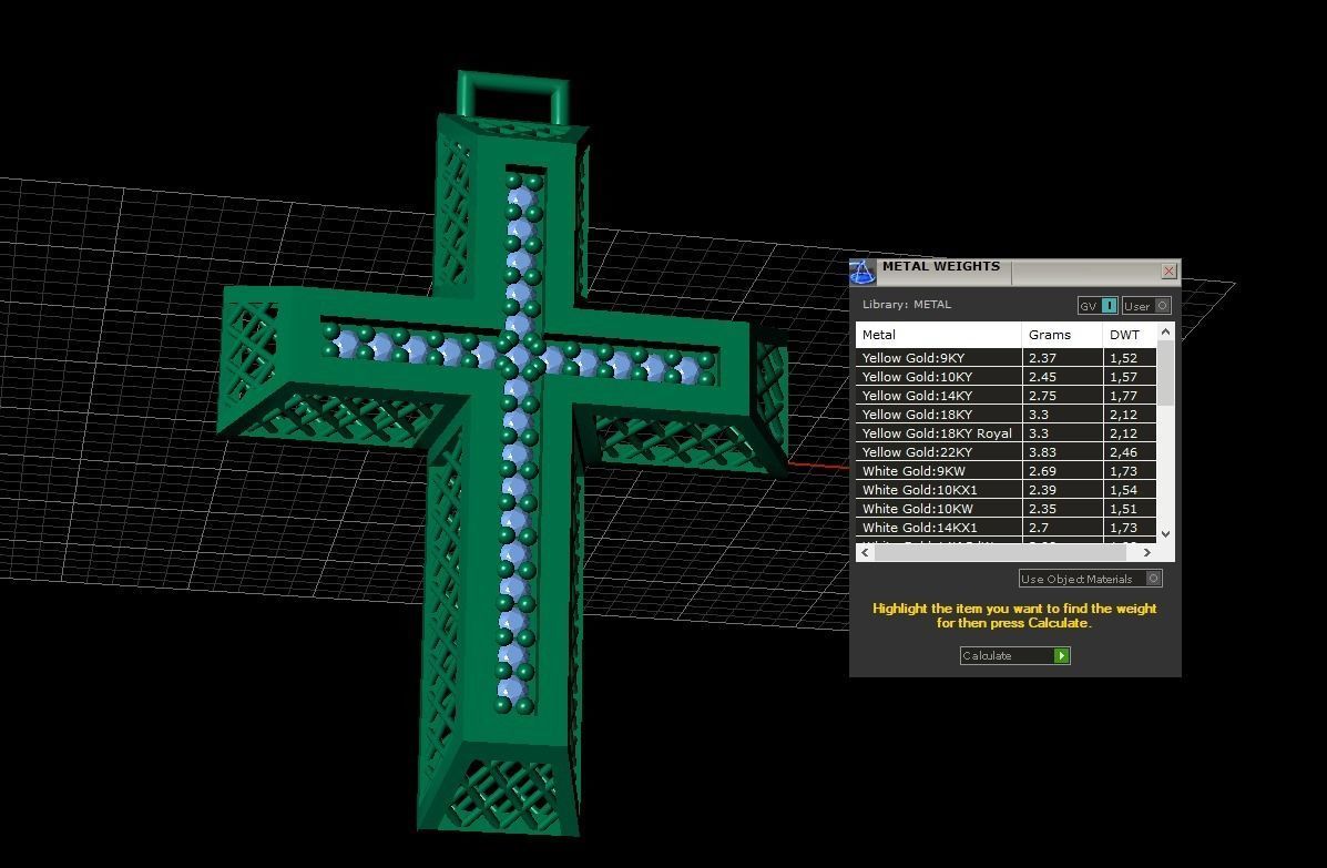 Cross patterned cross with texture saint jesus cristian 4 3D print model_5