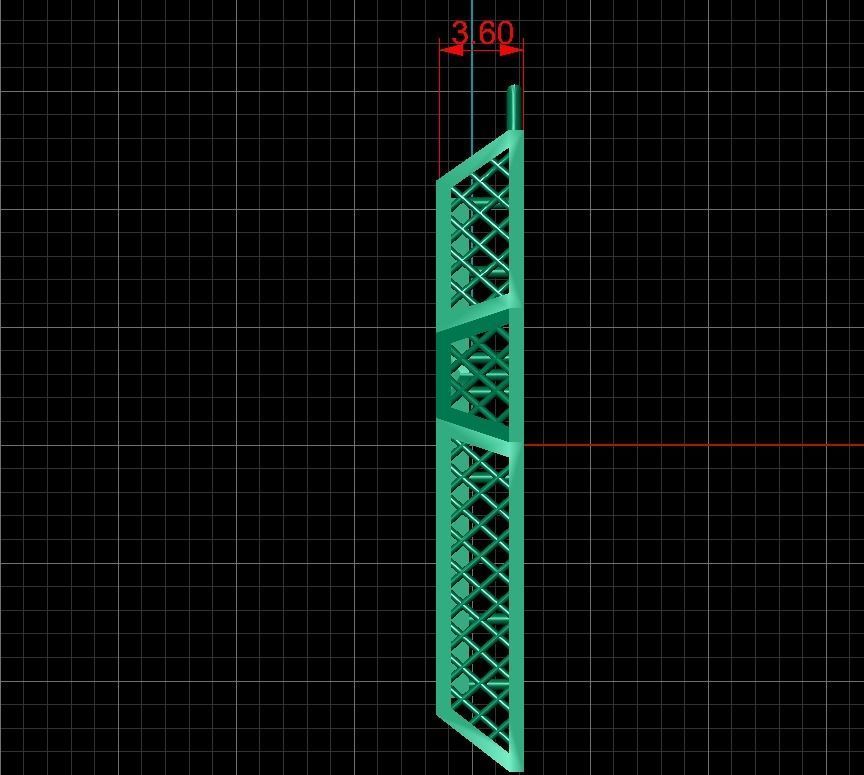 Cross patterned cross with texture saint jesus cristian 4 3D print model_12