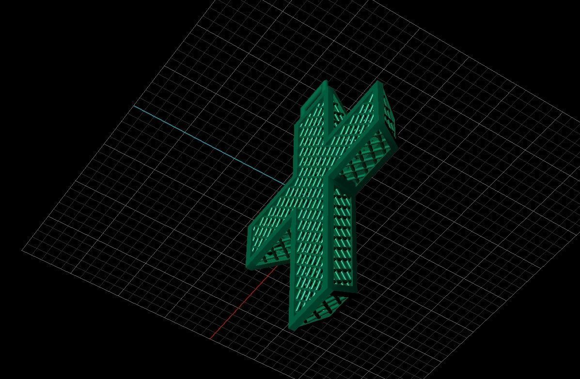 Cross patterned cross with texture saint jesus cristian 4 3D print model_16