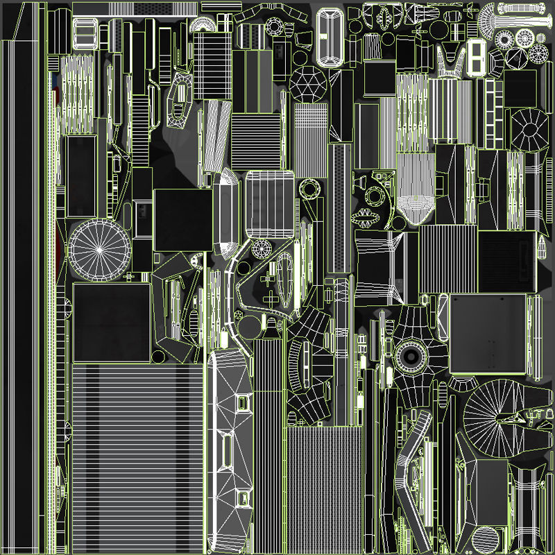 Freightliner FLT tanker semitruck Low-poly 3D model_65