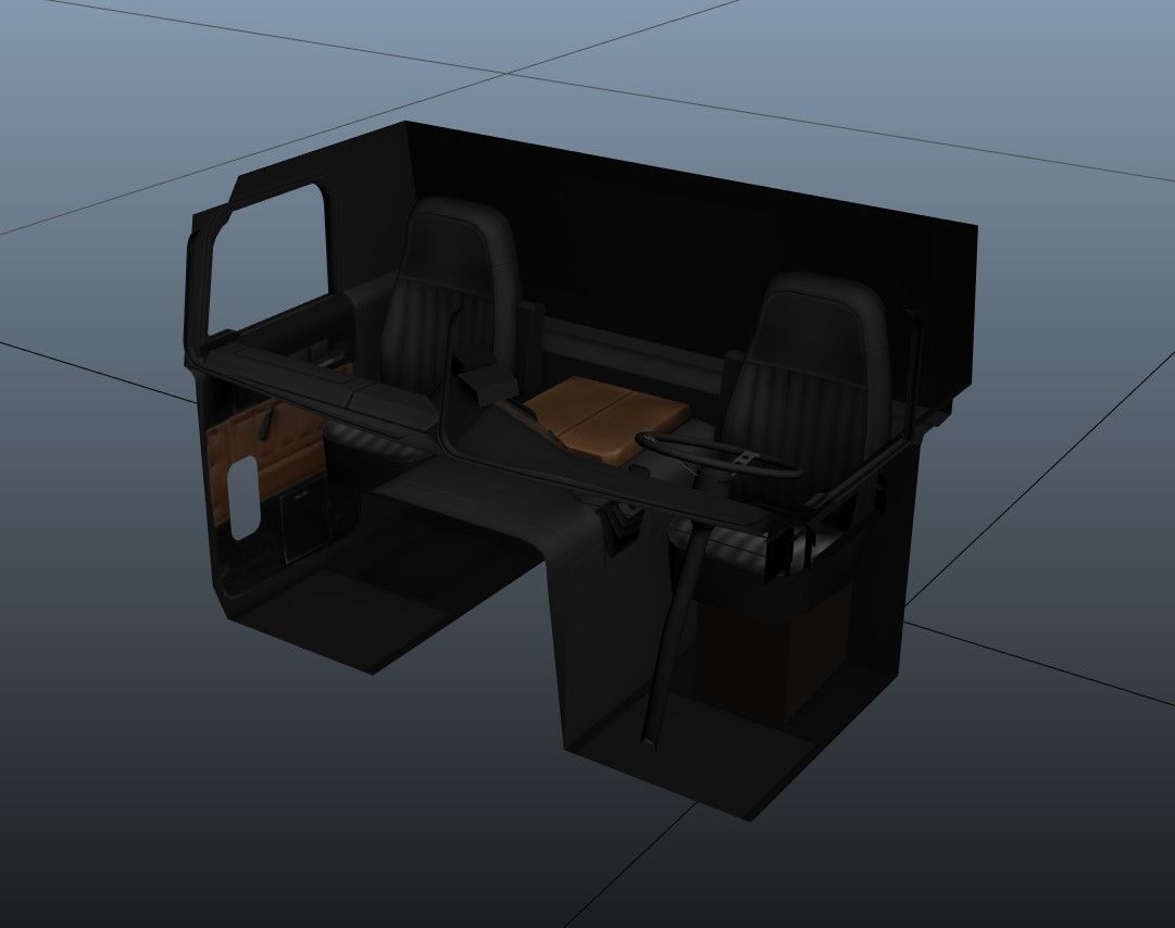 Freightliner FLT tanker semitruck Low-poly 3D model_60