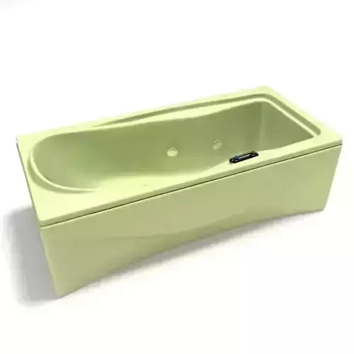 Green Bathtub With Controllable Water Jets