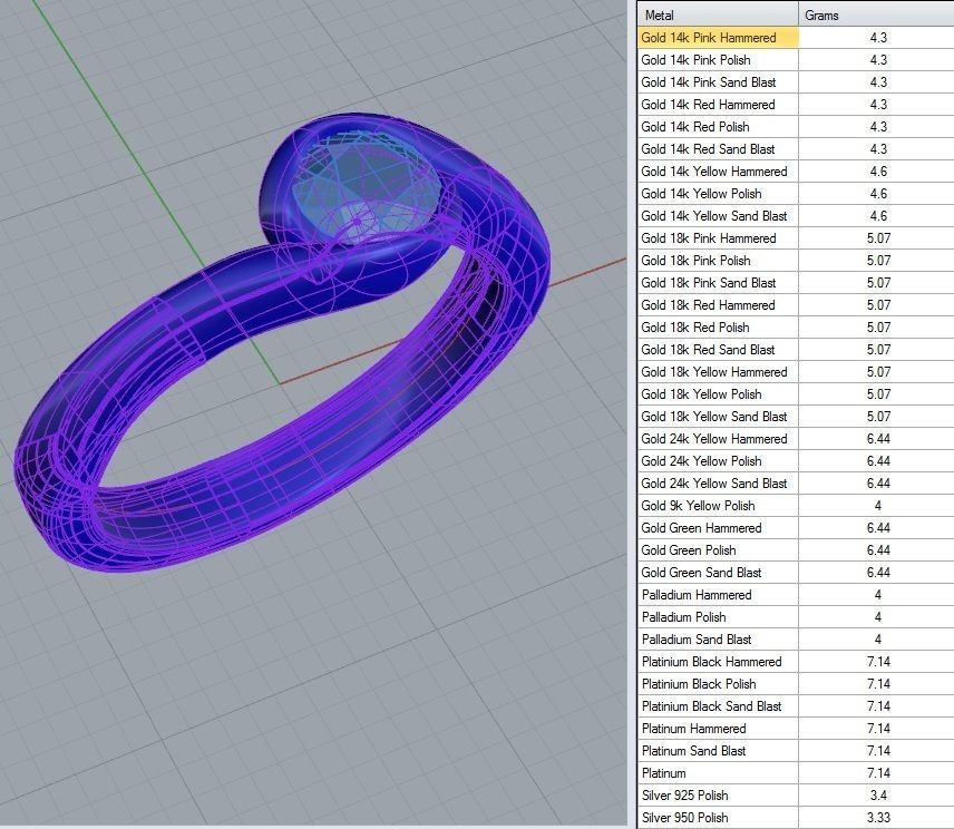 Diamond Double Ring 3D print model_24