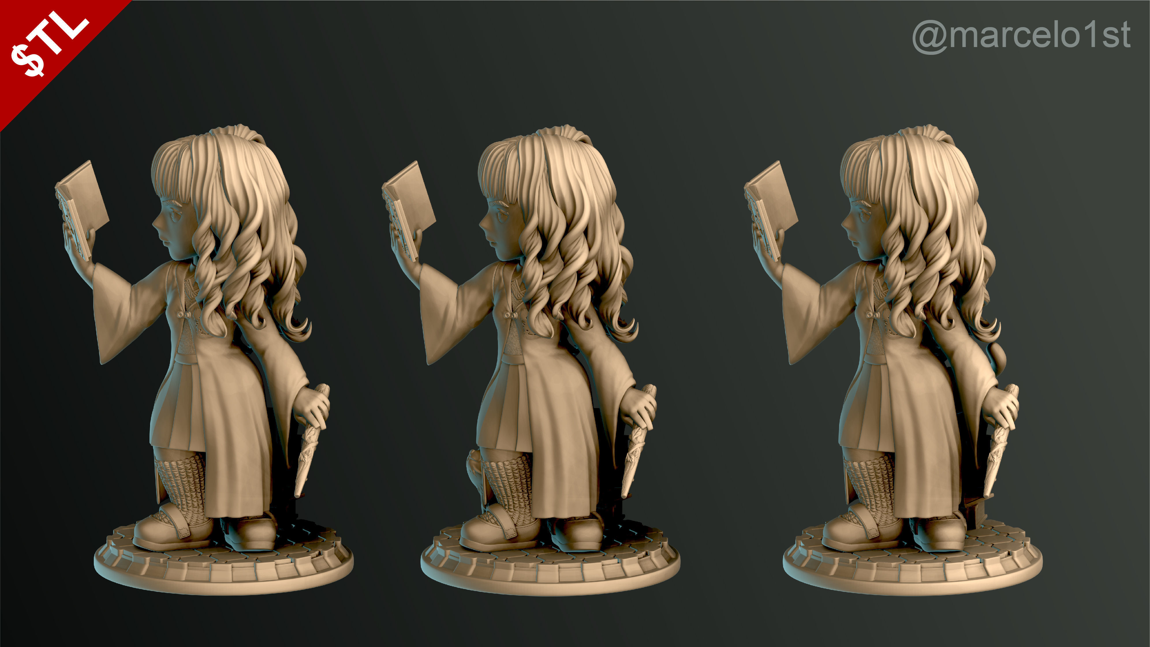 SIMPLES - Hermione Granger 3D print model_17