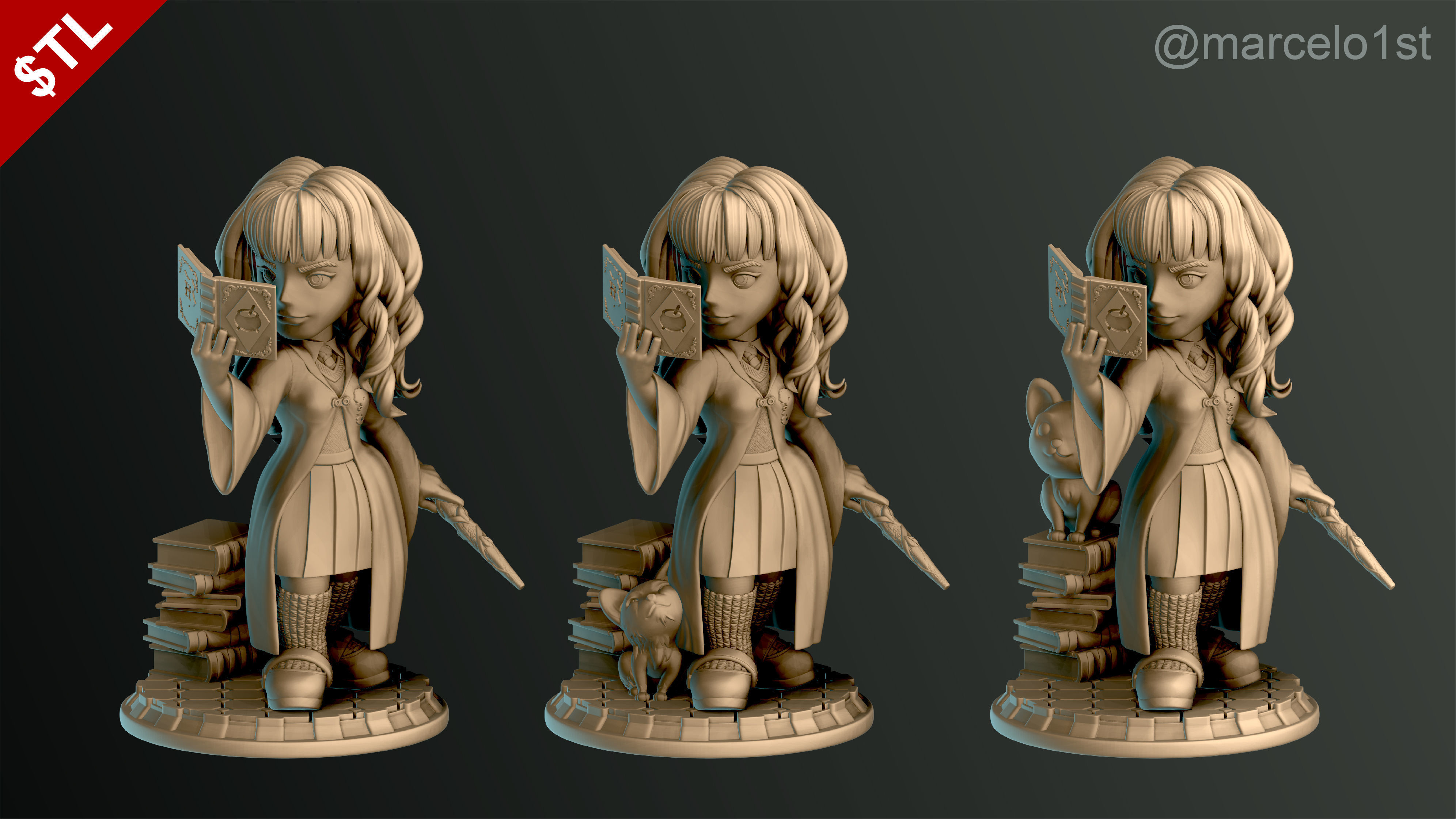 SIMPLES - Hermione Granger 3D print model_3