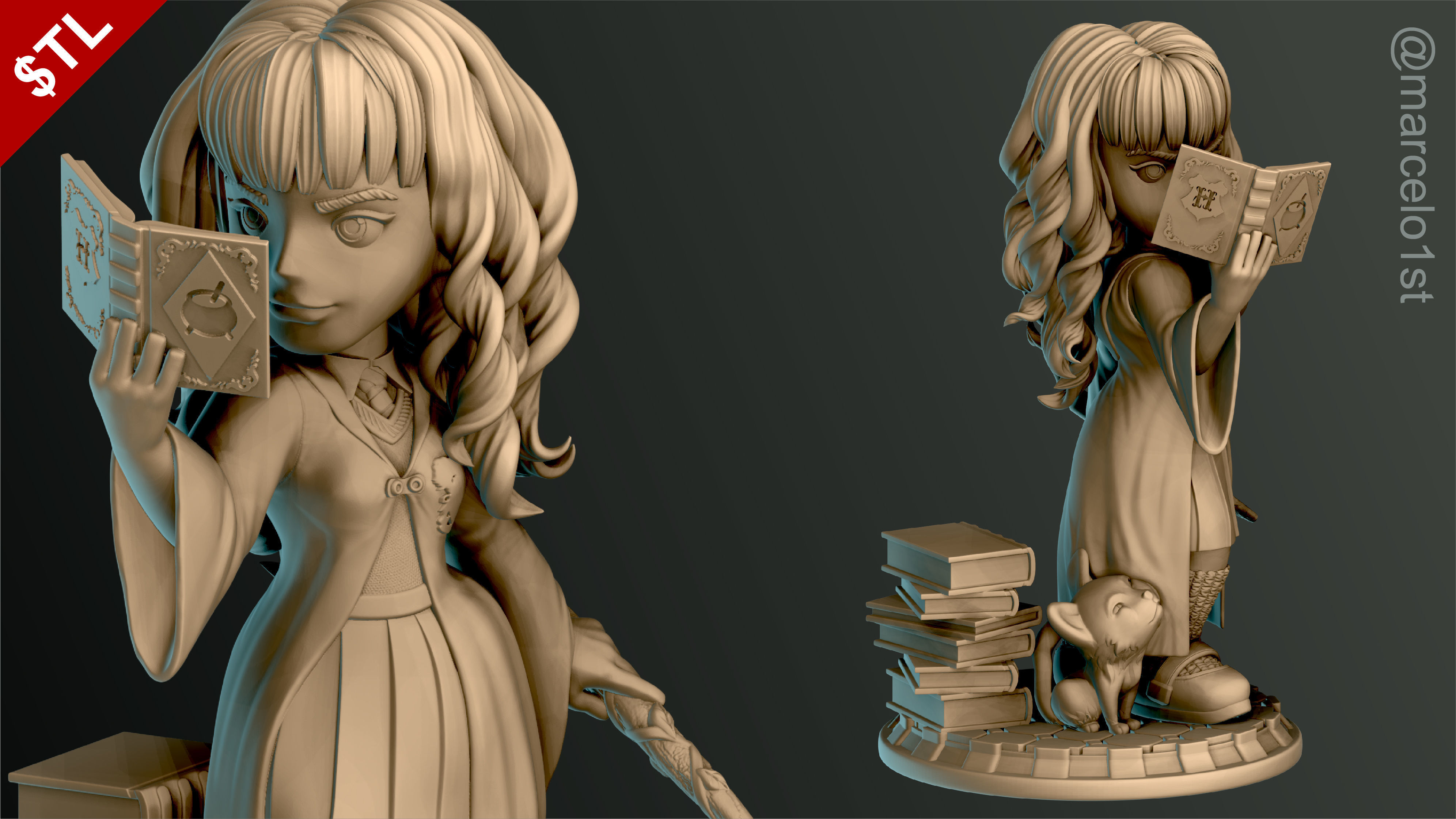 SIMPLES - Hermione Granger 3D print model_0