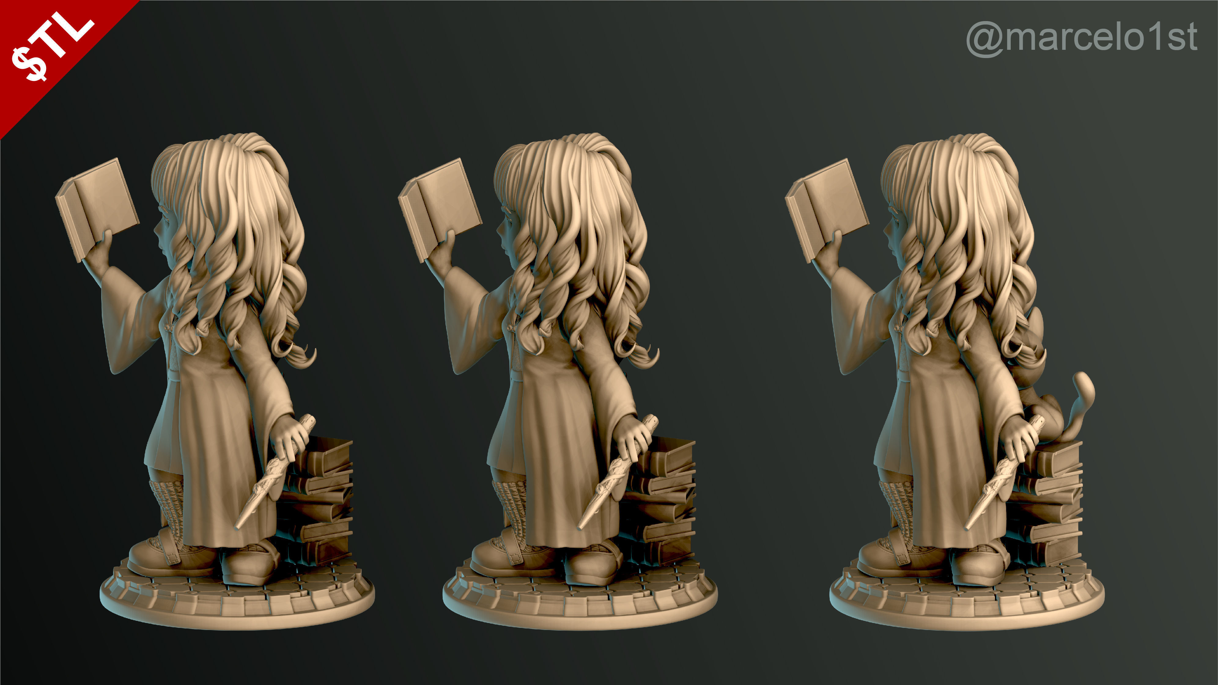 SIMPLES - Hermione Granger 3D print model_16