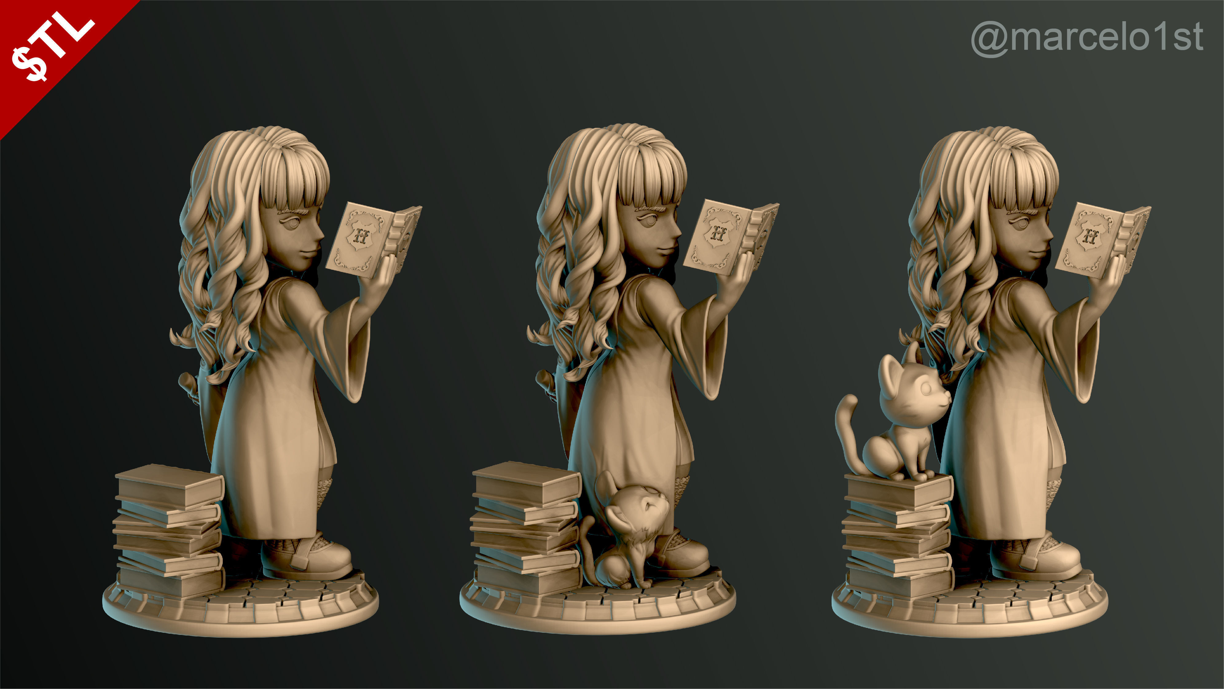 SIMPLES - Hermione Granger 3D print model_9