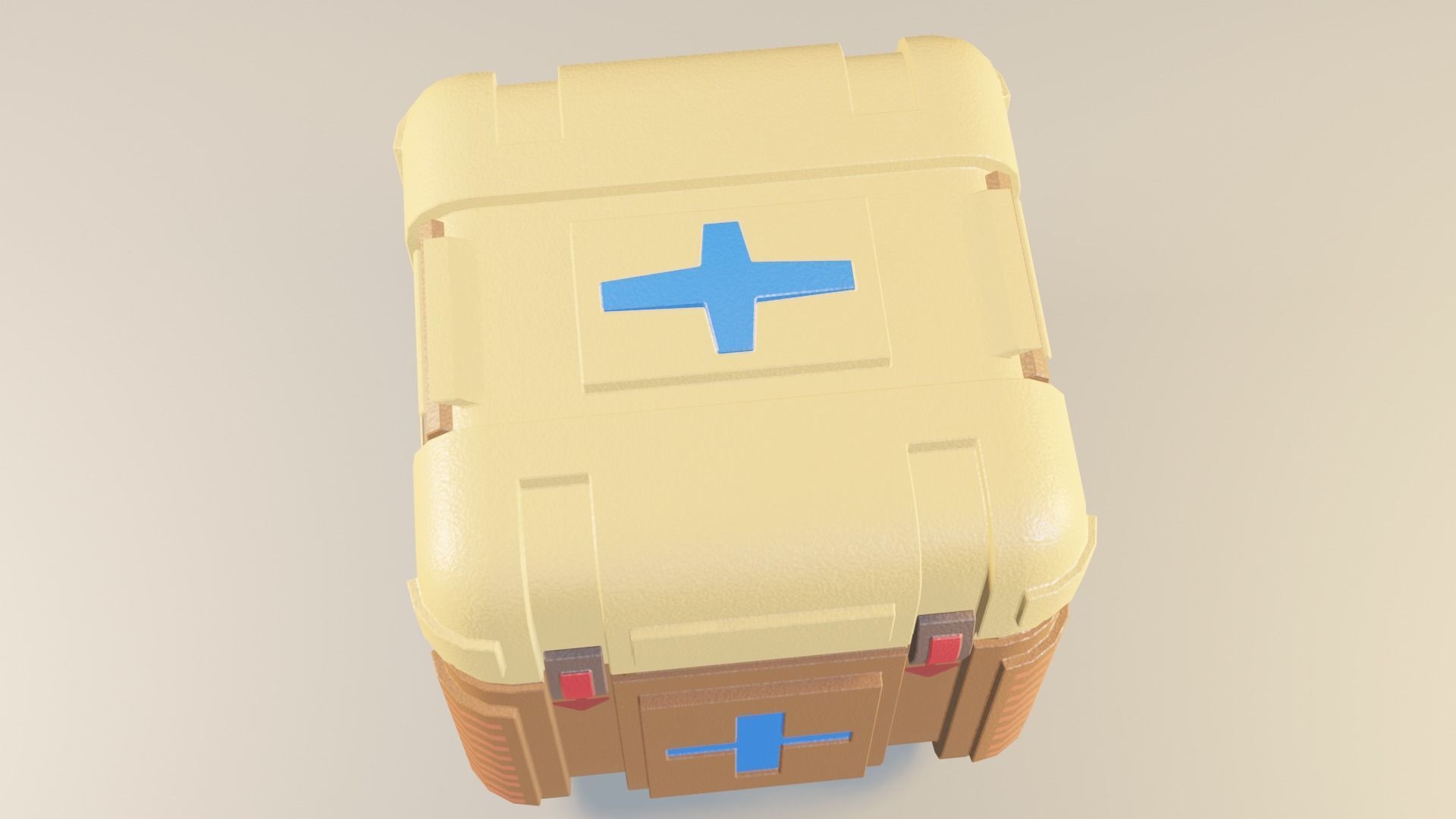 medical box Low-poly 3D model_10