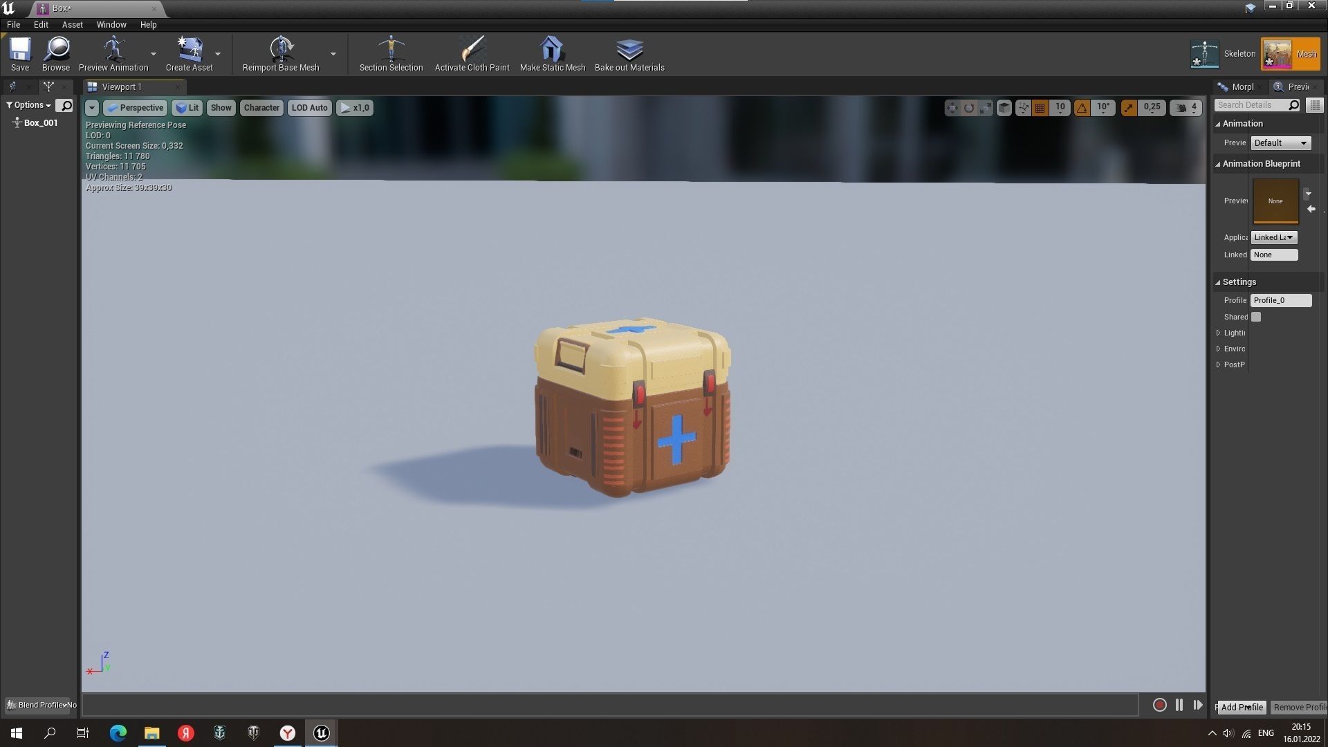 medical box Low-poly 3D model_11