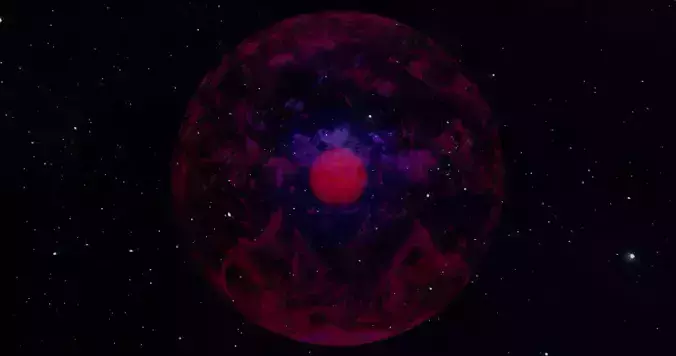ANIMATED DYING SUN 3D model