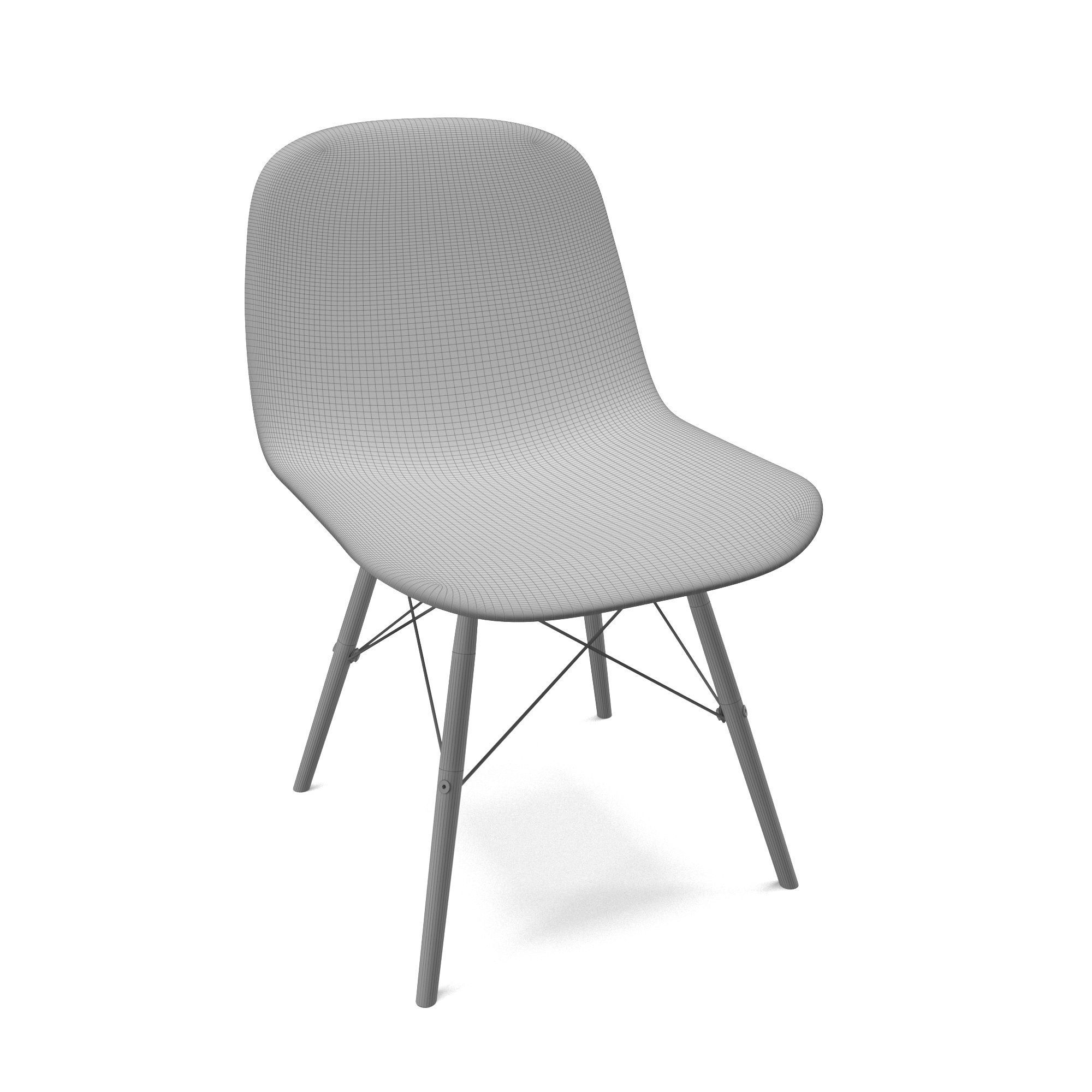 Eames DSW Chair 3D model_4
