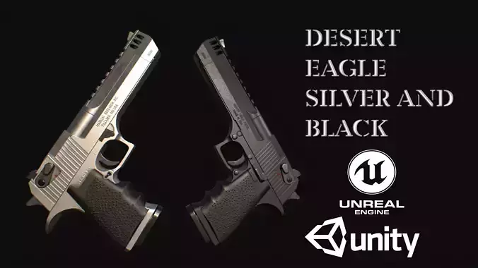 DESERT EAGLE GAME MODEL 4K  Low-poly 3D model