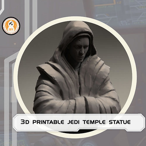 Star wars 3d printable jedi temple statue figurine 3D print model
