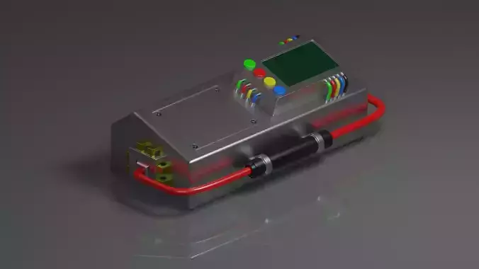 sci-fi Bomb explosive Low-poly 3D model