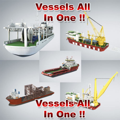 Vessels Bundle 3D model