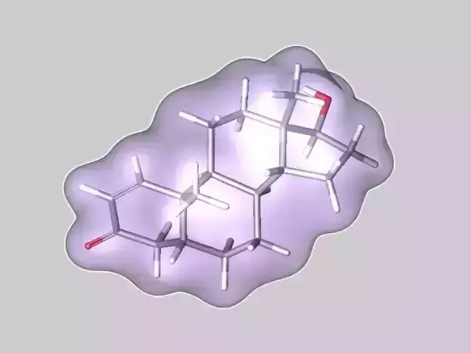 1-testosterone molecule