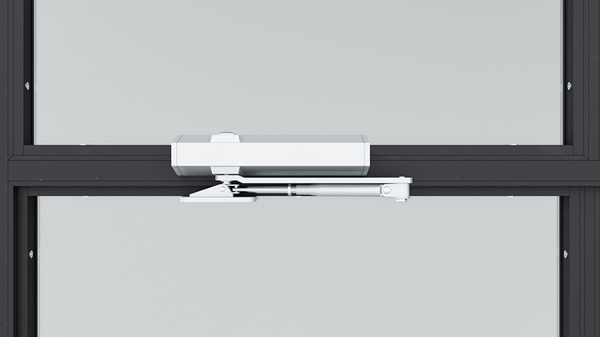 Aluminium window 9 3D model_2