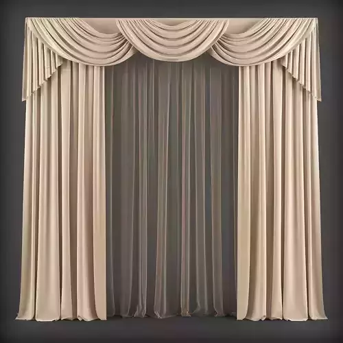 Curtain 3D model 160