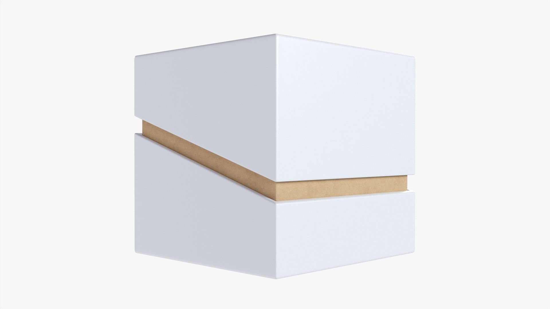 Paper gift box mockup 01 3D model_2