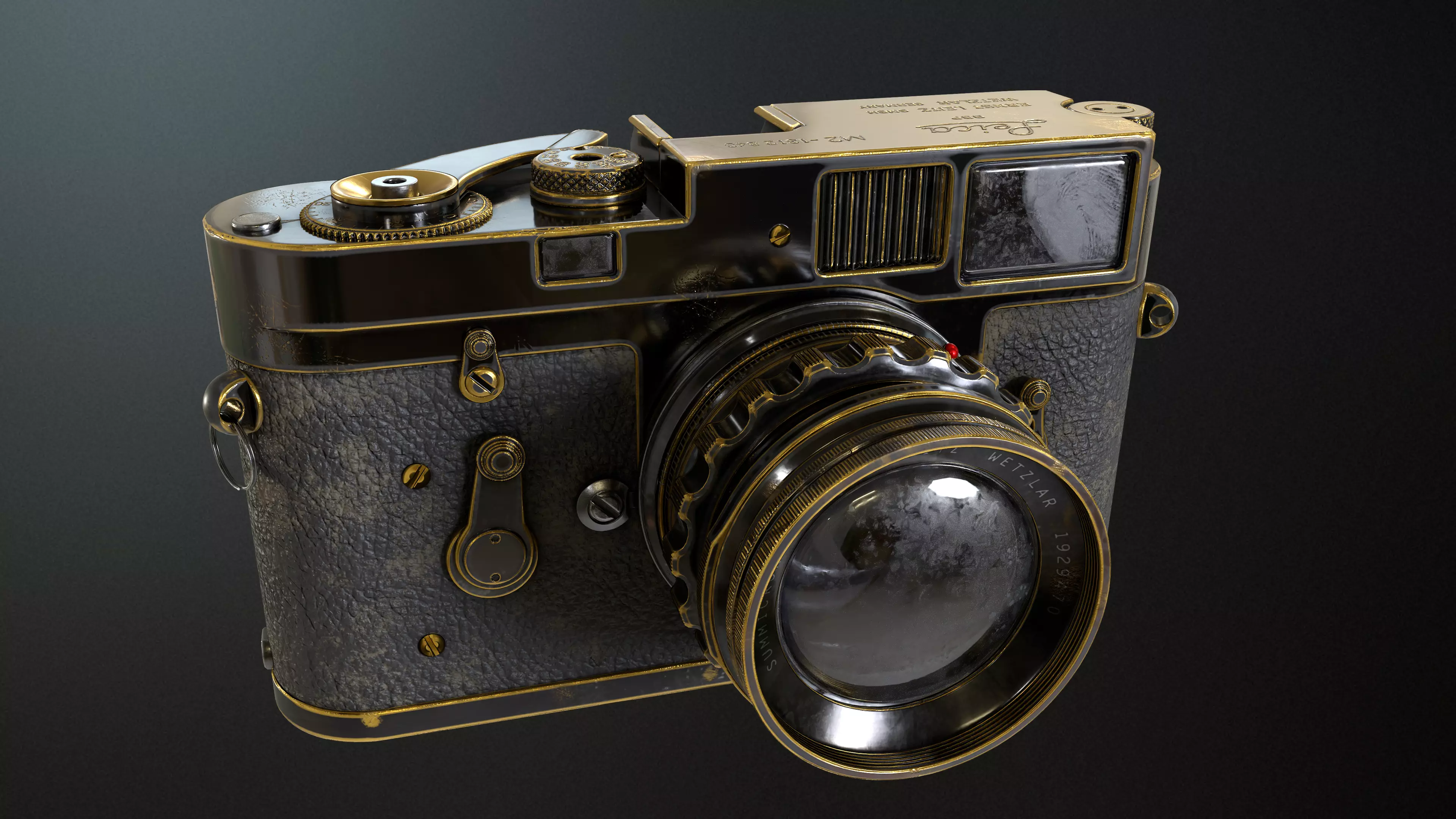 Old Camera Leica M2 3D model