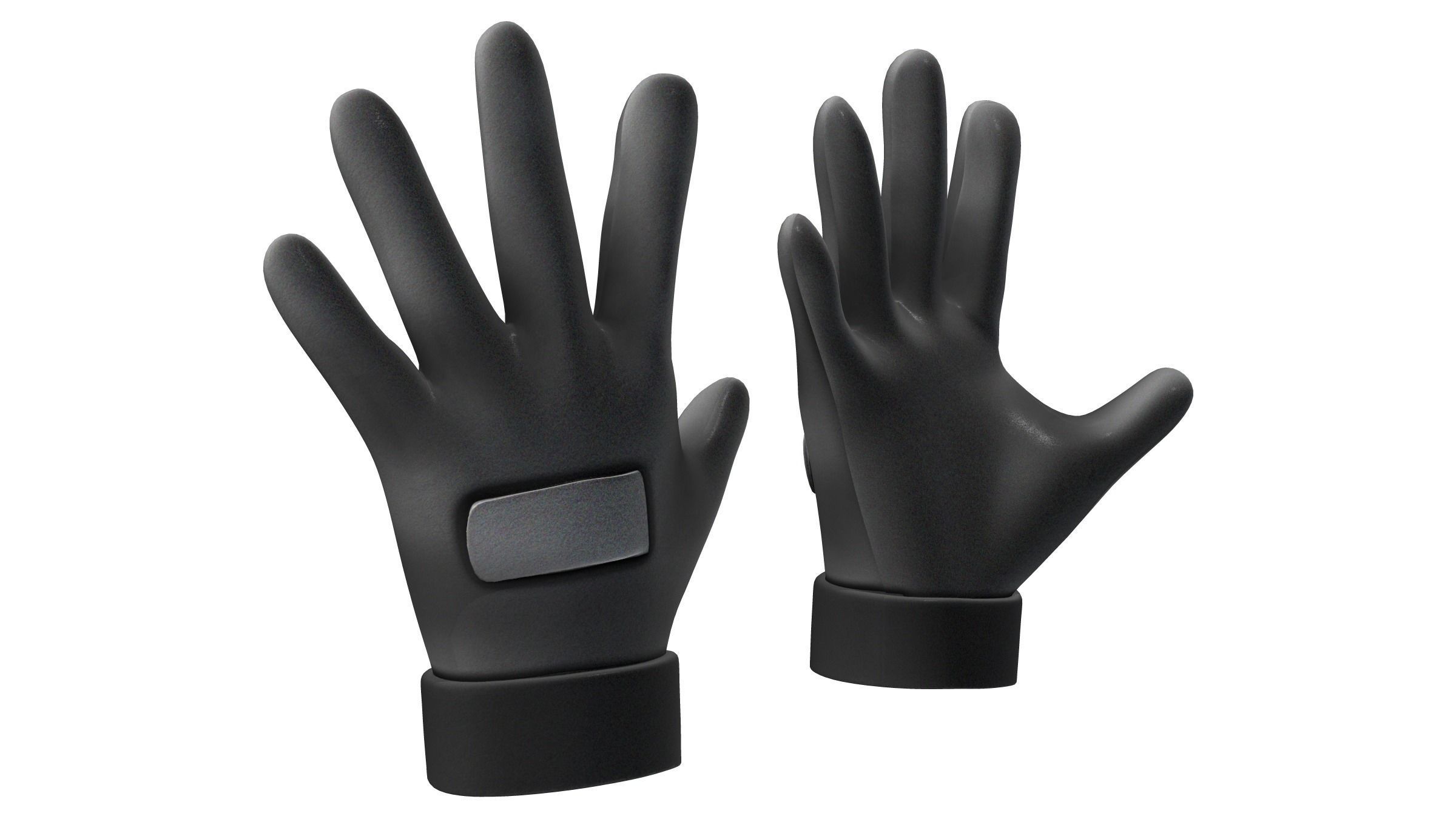 Tactical Gloves Low-poly 3D model_2