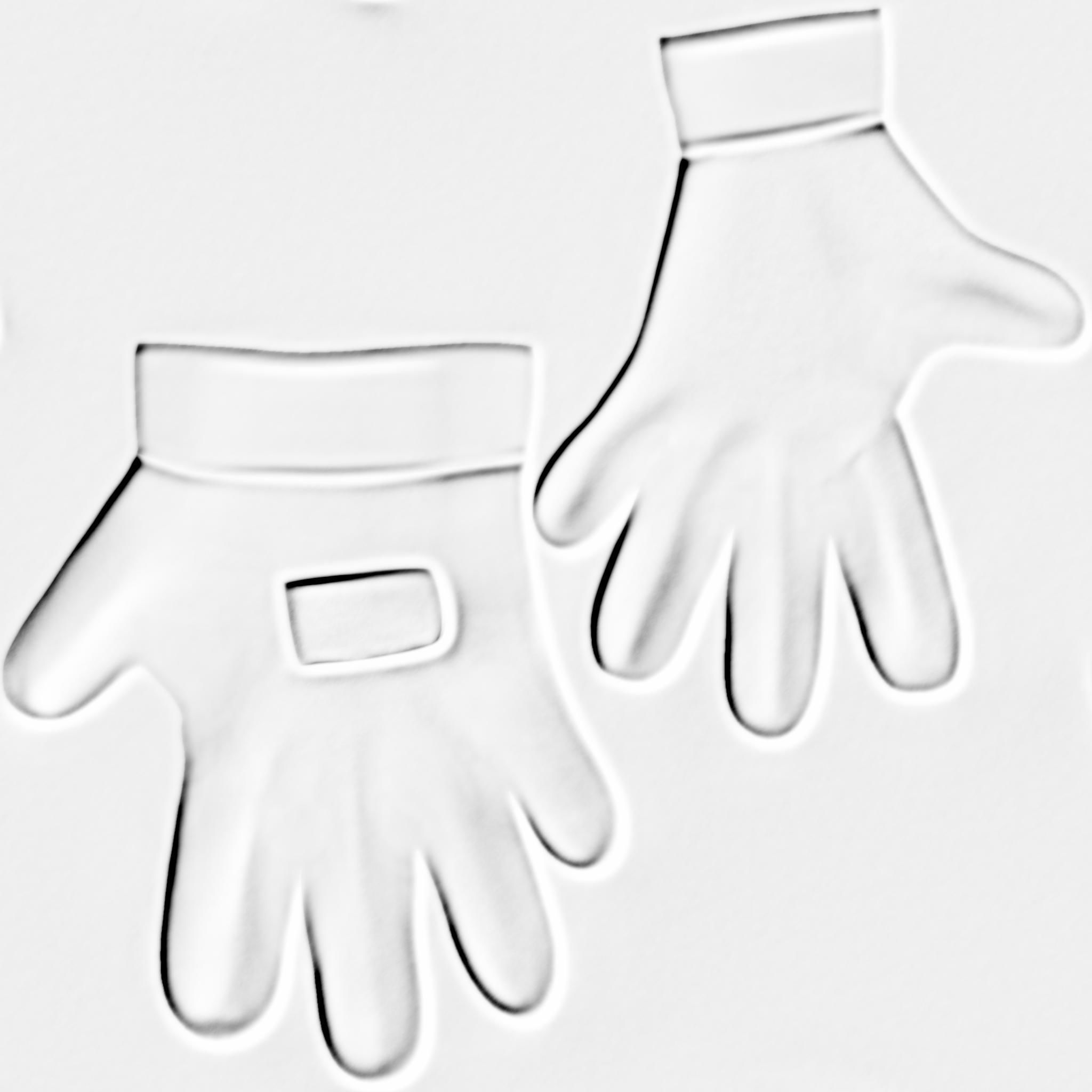 Tactical Gloves Low-poly 3D model_9