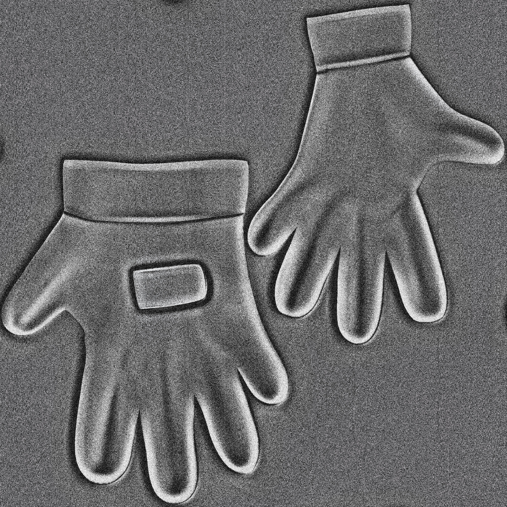 Tactical Gloves Low-poly 3D model_8