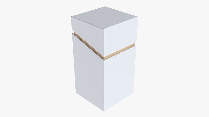 Paper gift box mockup 02 3D model