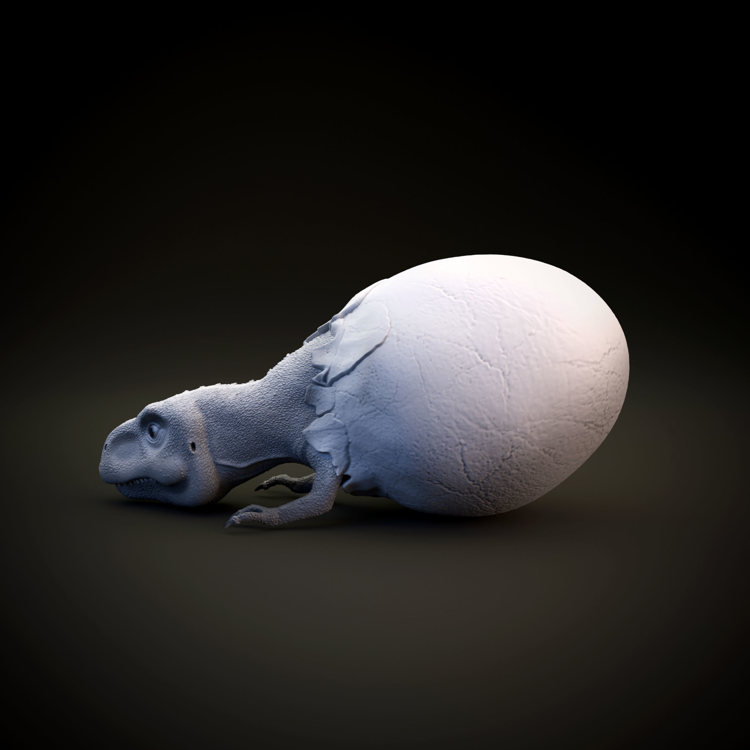 Tyrannosaurus Rex hatchling - baby dino - pre supported 3D print model_2