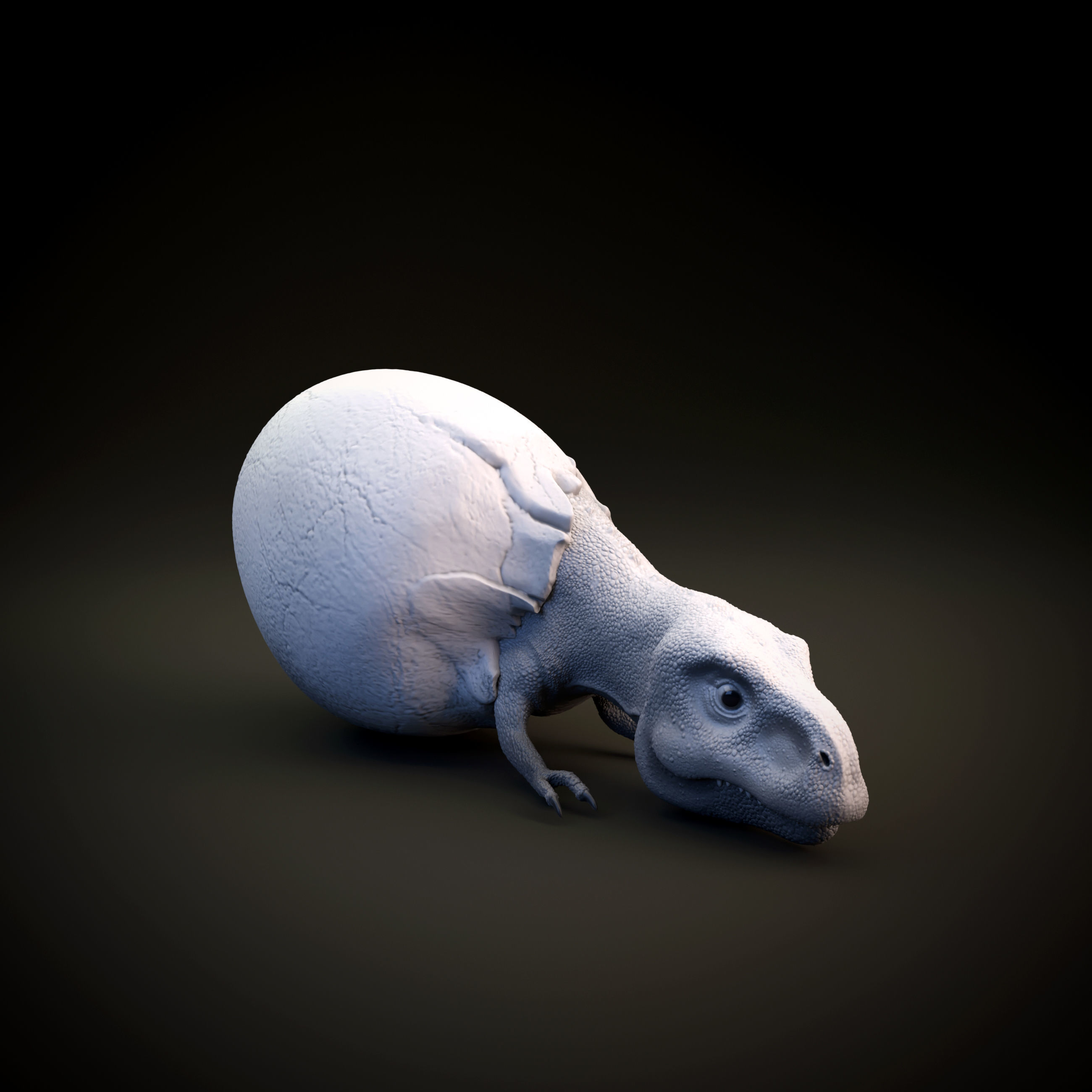 Tyrannosaurus Rex hatchling - baby dino - pre supported 3D print model_1