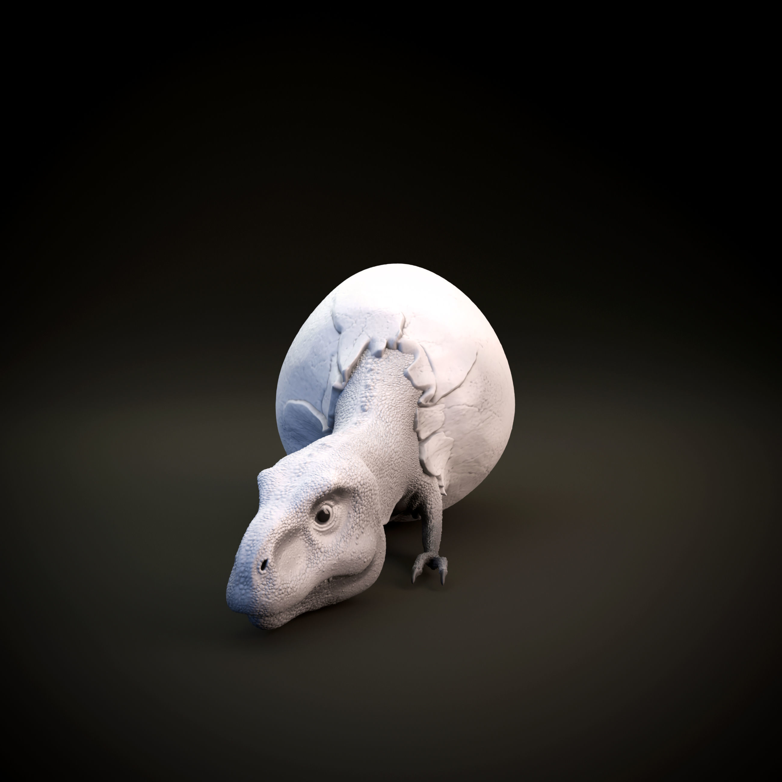 Tyrannosaurus Rex hatchling - baby dino - pre supported 3D print model_7
