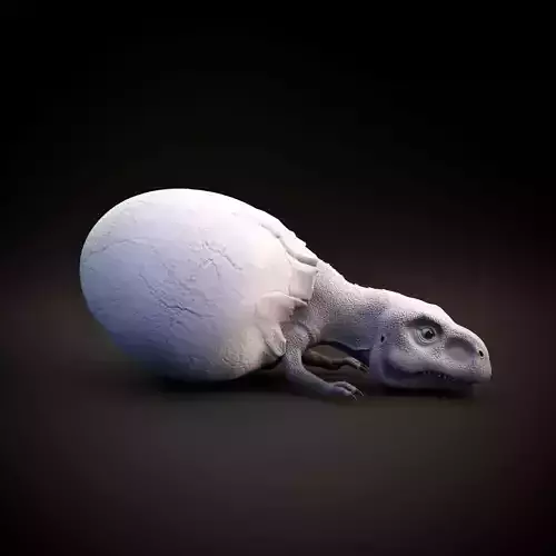 Tyrannosaurus Rex hatchling - baby dino - pre supported 3D print model