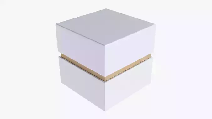 Paper gift box mockup 03