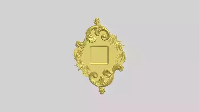 Ornate Engraving Frame 3D print model