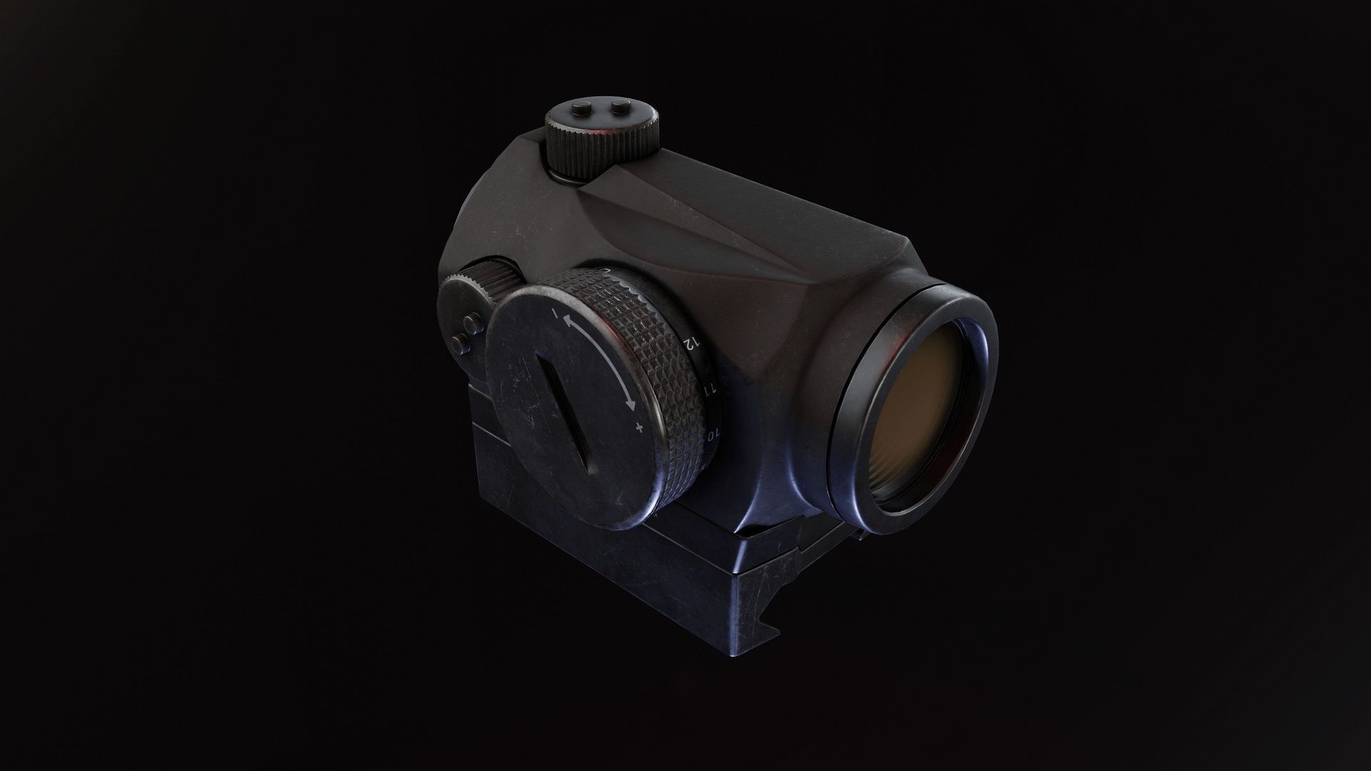 Aimpoint Micro T1 Low-poly 3D model_2