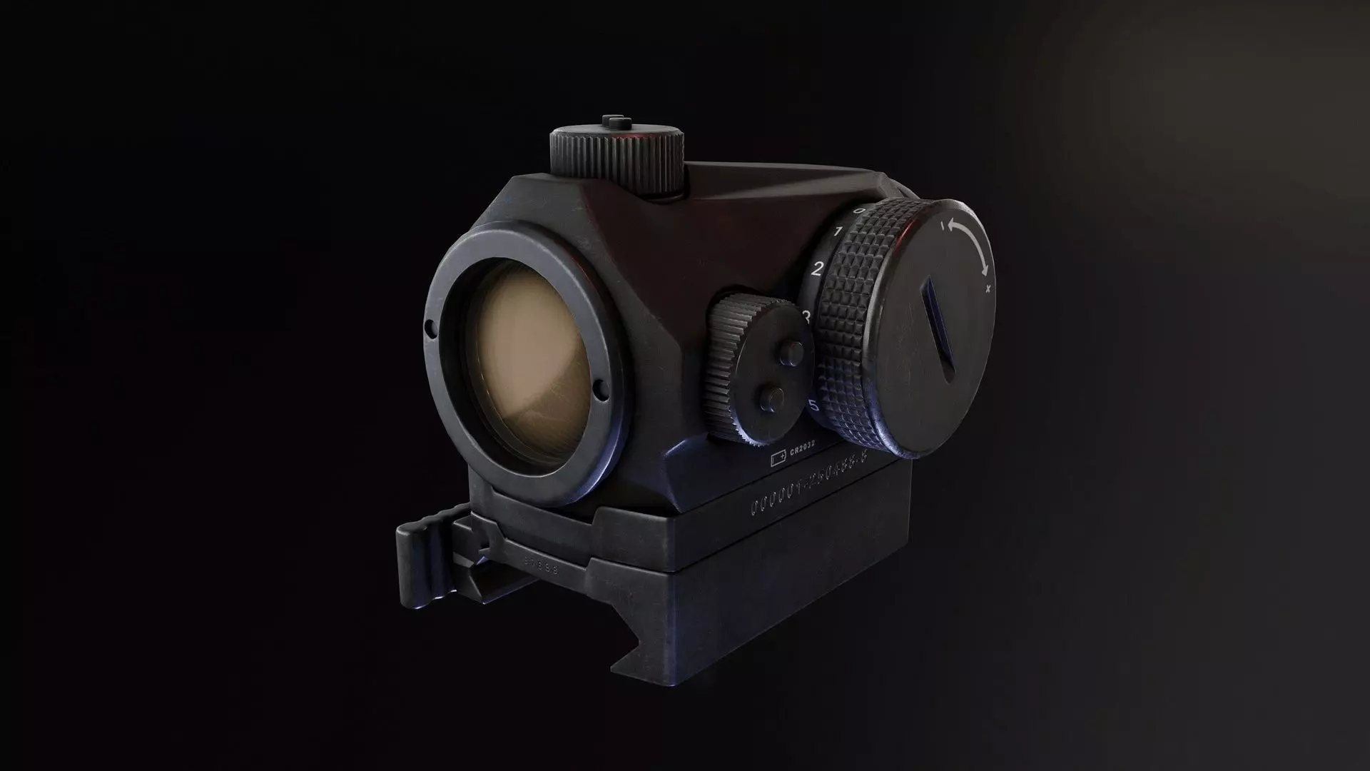 Aimpoint Micro T1 Low-poly 3D model_0