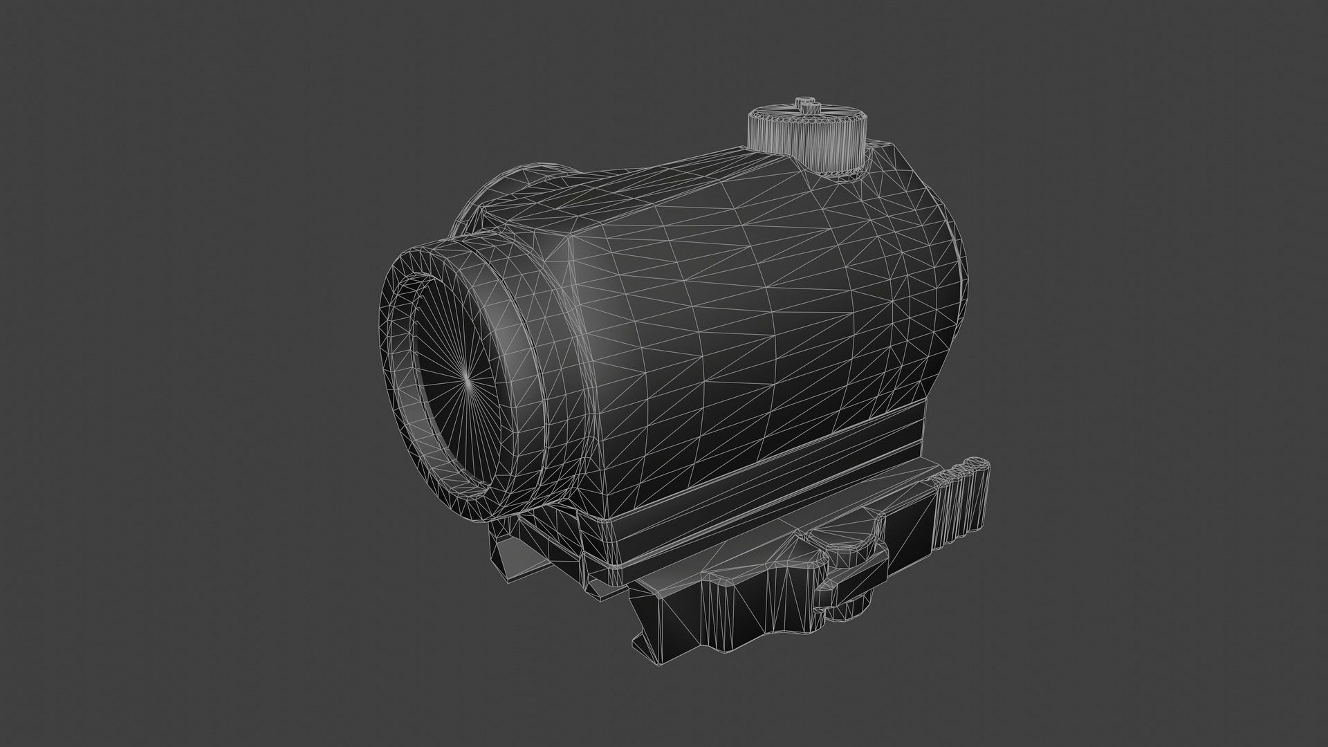 Aimpoint Micro T1 Low-poly 3D model_7