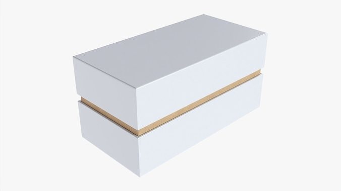 Paper gift box mockup 05 3D model