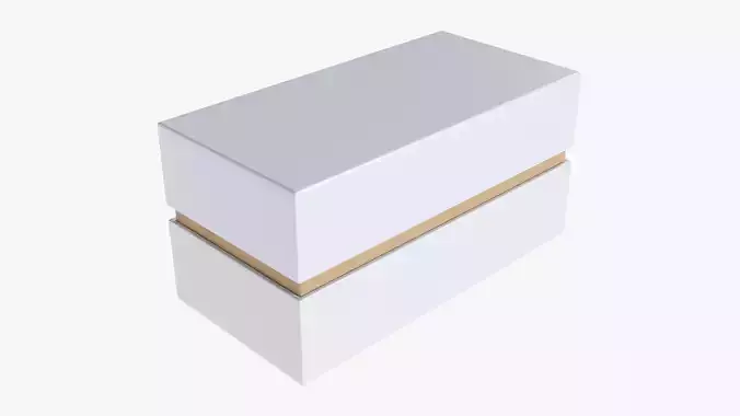 Paper gift box mockup 05 3D model