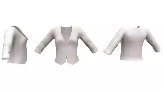 Womens Deep Neck Blazer