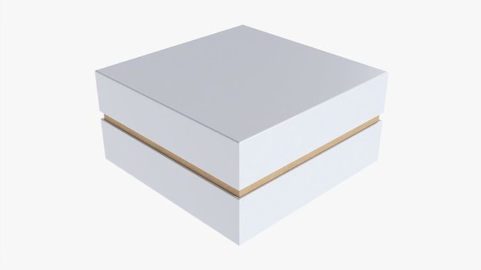Paper gift box mockup 06 3D model