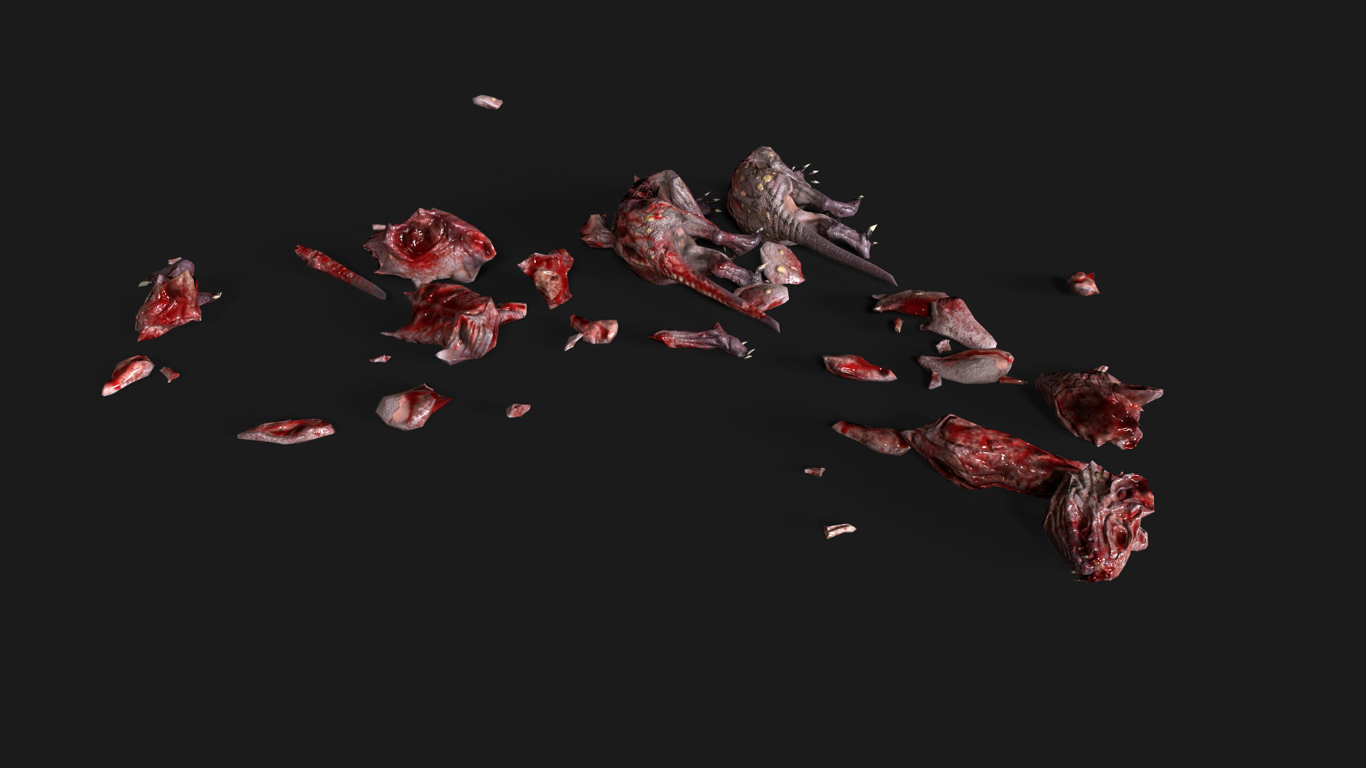 Corrupted Rat 01  Low-poly 3D model_9