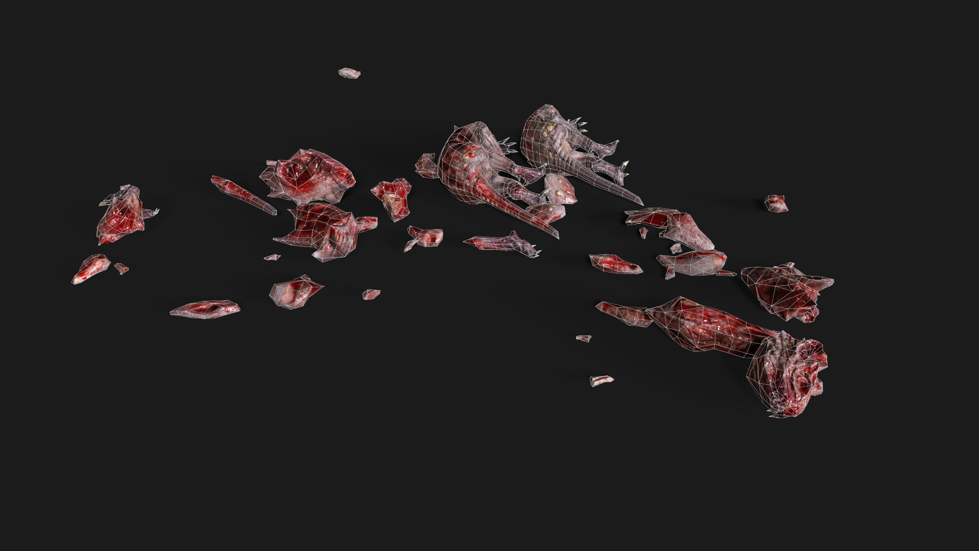 Corrupted Rat 01  Low-poly 3D model_10