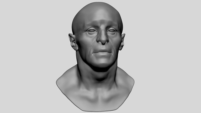 Male Head v7 3D model