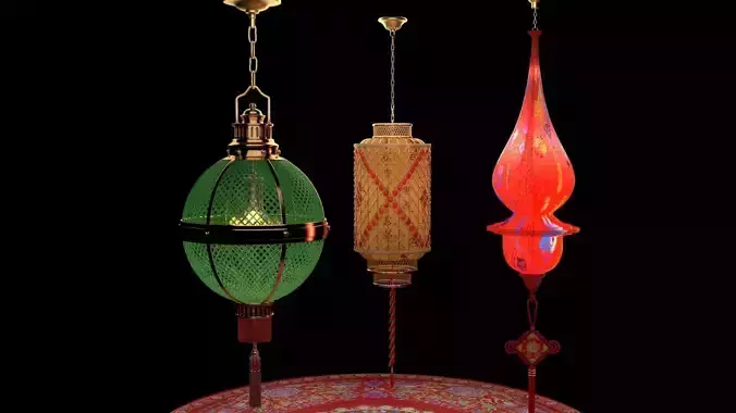 Chinese red lanterns