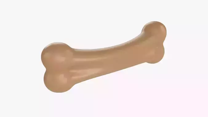 Pet bark bone 3D model