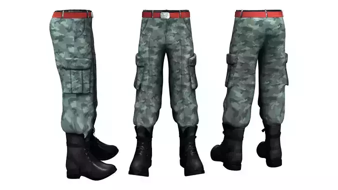 Mens Combat Pants With Boots